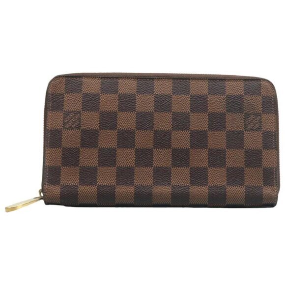 Louis Vuitton Handbags - Louis Vuitton Zippy Brown Damier Ebene Canvas Wallet 385-021325